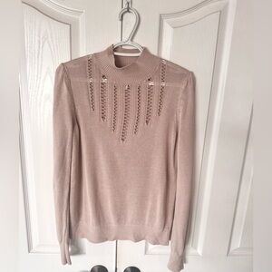 Free People NWOT Elegant Beige Sweater Size M